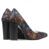Zapatos elegantes de mujer 1261 negro pastel