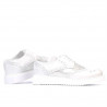 Zapatos casuales de mujer 663-2 blanco nacarado combinado