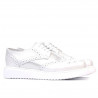 Zapatos casuales de mujer 663-2 blanco nacarado combinado