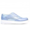 Zapatos casuales de mujer 663-2 azul perla combinado