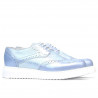 Zapatos casuales de mujer 663-2 azul perla combinado