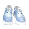 Zapatos casuales de mujer 663-2 azul perla combinado