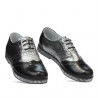 Zapatos casuales de mujer 693 negro combinado