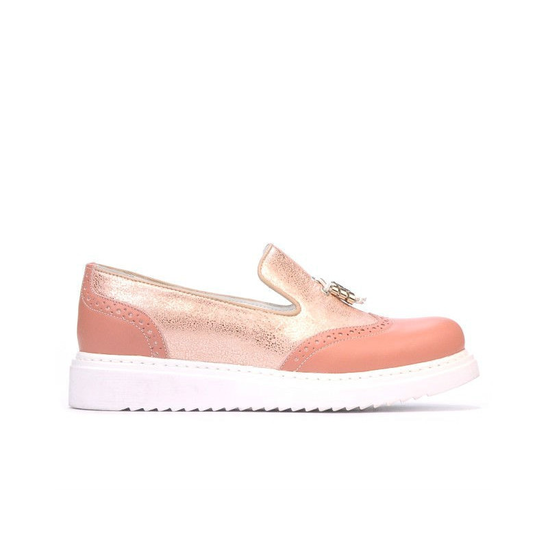 Zapatos casuales mujer 659-1 rosa combinado