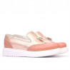 Zapatos casuales mujer 659-1 rosa combinado