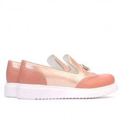 Zapatos casuales mujer 659-1 rosa combinado