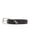 Cinturón hombre 18b negro+croco negro