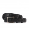 Cinturón hombre 18b negro+croco negro