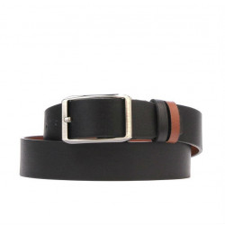 Cinturón hombre 09b bicolor negro+marrón claro