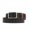 Cinturón hombre 09b bicolor negro+marrón claro