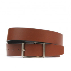 Cinturón hombre 09b bicolor negro+marrón claro