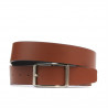 Cinturón hombre 09b bicolor negro+marrón claro