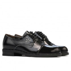 Zapatos casuales de mujer 696 charol negro
