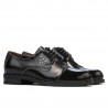 Zapatos casuales de mujer 696 charol negro