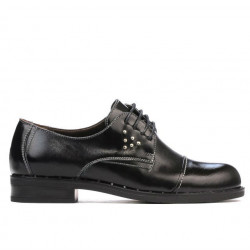 Zapatos casuales de mujer 696 charol negro