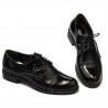 Zapatos casuales de mujer 696 charol negro