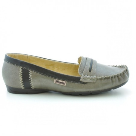Mocasines mujer 619 arena+café