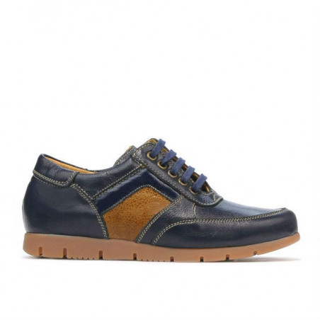 Zapatos para niños 164 índigo+marrón