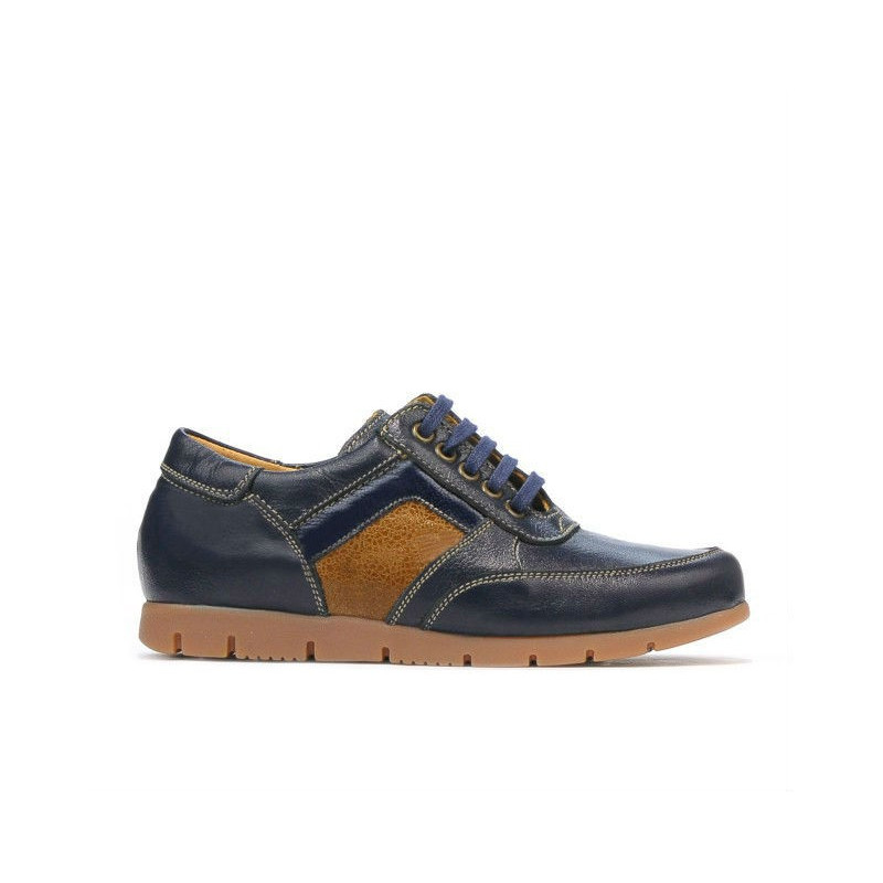 Zapatos para niños 164 índigo+marrón