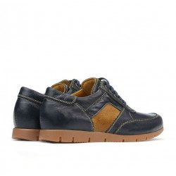 Zapatos para niños 164 índigo+marrón