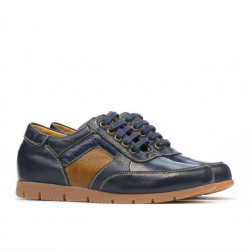 Zapatos para niños 164 índigo+marrón