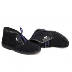Botas de mujer 7101 azul índigo de velur