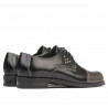Zapatos casuales de mujer 696 charol negro combinado