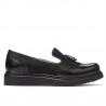Zapatos casuales de mujer 659 charol negro combinado