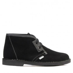 Botines de mujer 7101 negro ante