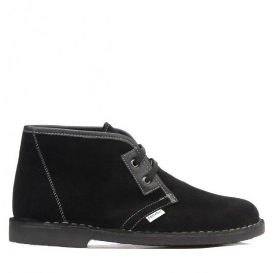 Botines de mujer 7101 negro ante