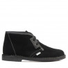 Botines de mujer 7101 negro ante