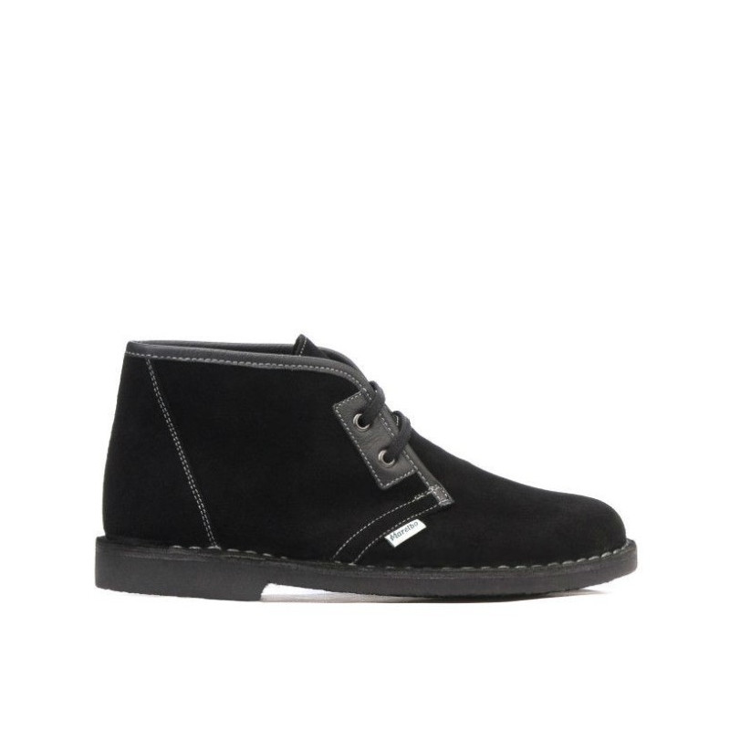 Botines de mujer 7101 negro ante