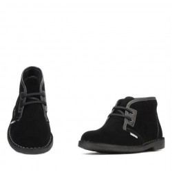 Botines de mujer 7101 negro ante