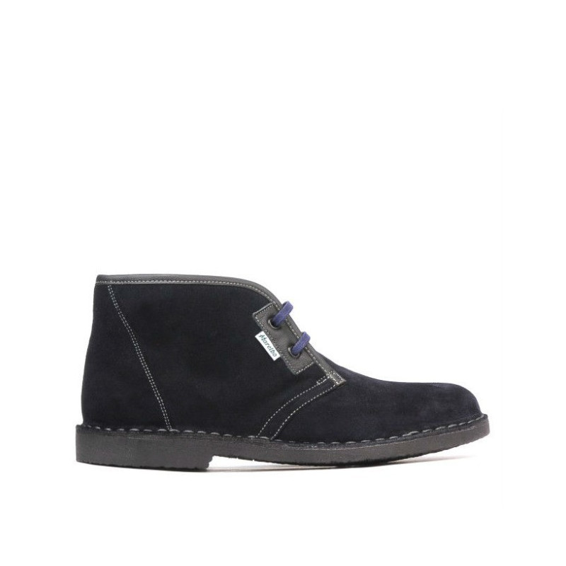 Botas de mujer 7101 azul índigo de velur