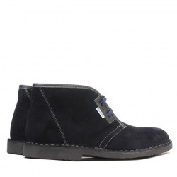 Botas de mujer 7101 azul índigo de velur
