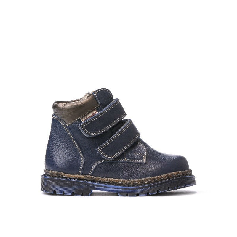 Botas para niños pequeños 37-1c índigo+cobre