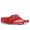 Zapatos casuales de mujer 186 rojo combinado
