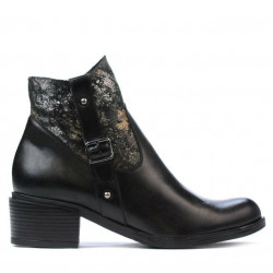 Botines mujer 3319 negro pastel