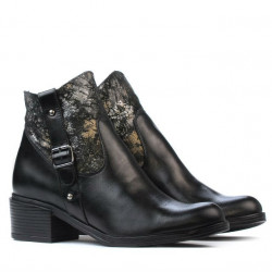 Botines mujer 3319 negro pastel