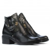 Botines mujer 3319 negro pastel