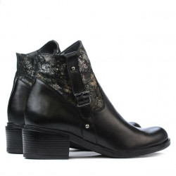 Botines mujer 3319 negro pastel