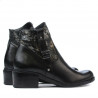 Botines mujer 3319 negro pastel