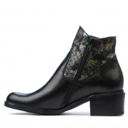 Botines mujer 3319 negro pastel