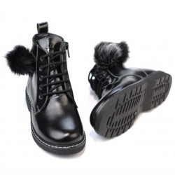 Botas para niños 3010 charol negro