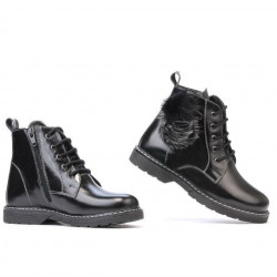 Botas para niños 3010 charol negro