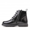 Botas para niños 3010 charol negro