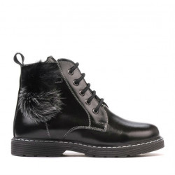 Botas para niños 3010 charol negro