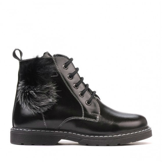 Botas para niños 3010 charol negro