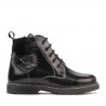 Botas para niños 3010 charol negro