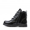 Botines para niños pequeños 38c charol negro